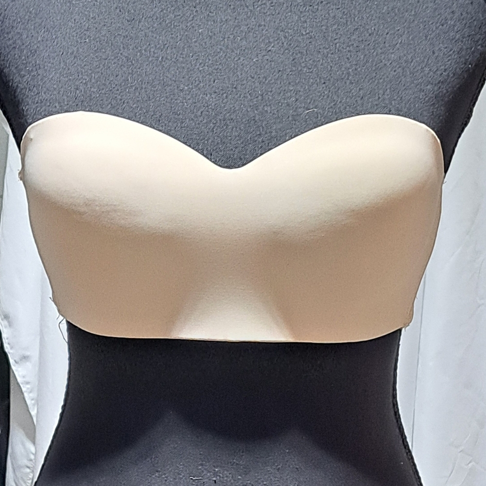 #047  Sz 38/85  Cream/Beige OR Black Seamless Strapless Bandeau NWT/NIP